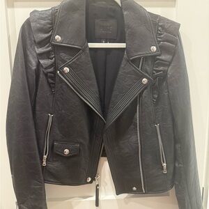 Black Leather Jacket by Paige